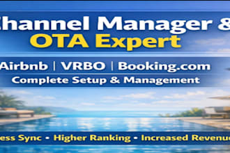 do ota management and channel manager set up for airbnb, vrbo, and booking com