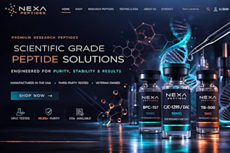 research peptide store sarms website laboratory brand setup