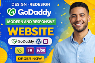 godaddy website design, godaddy website , godaddy website redesign, godaddy