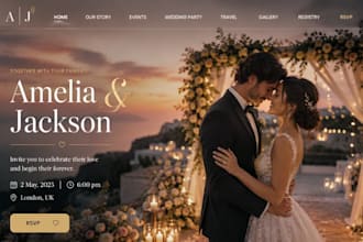 design squarespace wedding website rsvp online booking wedding card website