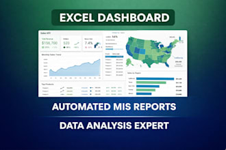 create interactive excel dashboard and automated mis reports