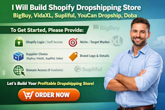 build shopify dropshipping store bigbuy vidaxl supliful youcan dropship doba