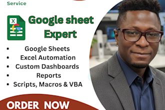 your google sheets expert and automate excel spreadsheet