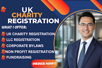make an application for registering a UK charity with charity commission