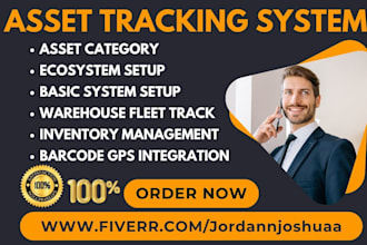professional asset tracking system, rfid, barcode, gps inventory management
