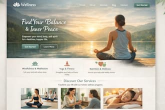 design medical, healthcare, home care, dental or wellness website