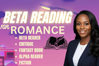 beta read your dark romance erotica and romantasy novel and provide details