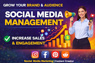 manage your social media and create engaging content strategy