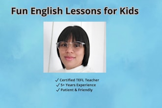 teach fun english lessons for kids