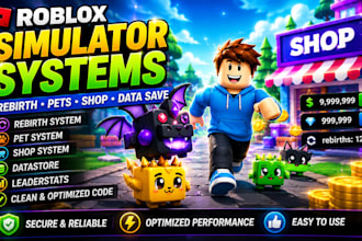 script roblox simulator systems, pets, rebirth and data store