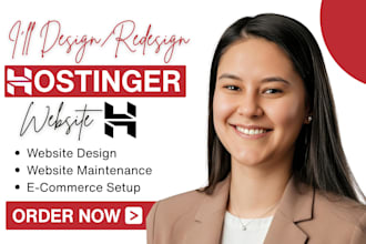 build custom hostinger website design hostinger wordpress website redesign