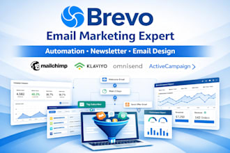 setup brevo CRM email marketing automation newletter and email template design