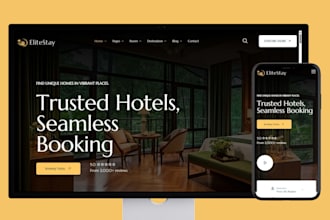 build hotel booking website, vacation rental website, travel agency website