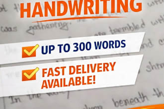 write neat and professional handwritten notes for you
