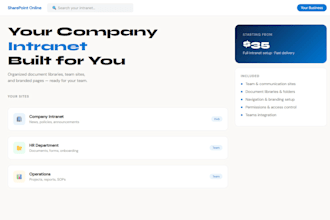create and configure your sharepoint online intranet site for your team