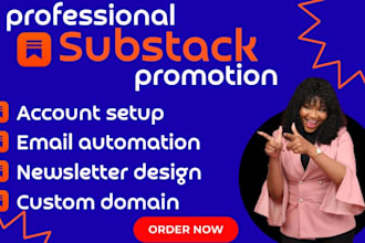 setup your substack newsletter, manage posts, and design custom email templates
