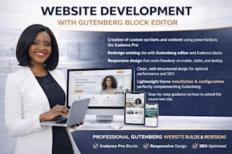 customize  gutenberg, blocksy, kadence, generatepress on wordpress website