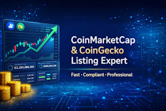 do coinmarketcap and coingecko listing for your crypto token fast