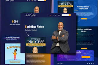 create author website, book author, ebook landing pages, wordpress website
