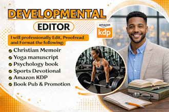 proofread nonfiction ai manuscript, yoga, christian memoir developmental editor