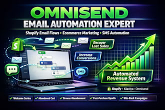 set up omnisend email automation flows email campaign for shopify ecommerce