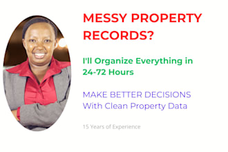 organize property and tenant records in excel