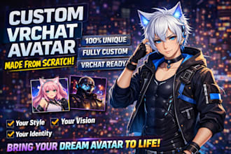 create high quality, fully optimized vrchat avatar