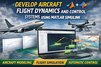 develop aircraft flight dynamics and control systems using matlab simulink