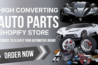 build auto parts shopify store automotive website automobile car parts website