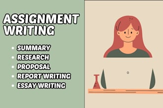 write high quality work, assignments, essay and coursework