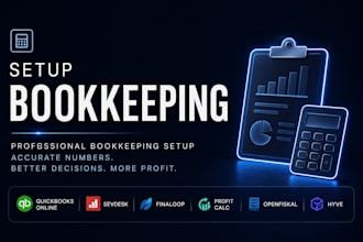 setup bookkeeping quickbooks online sevdesk finaloop profit calc openfiskal hyve