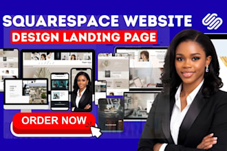 design squarespace website, website redesign,  website development, landing page
