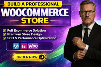 build wordpress woocommerce ecommerce website, online store webshop custom store