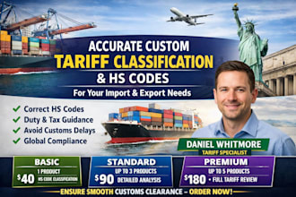provide import hs, hts code calculations for your products