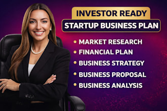 write business plan with financial plan for startups as a business plan writer