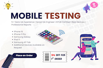 test your mobile app on iphone and android real devices