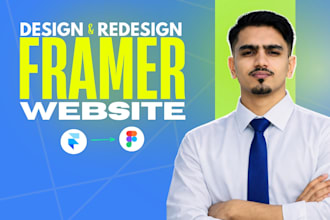design a high converting framer website or framer landing page design