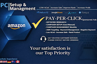 setup, manage and optimize amazon PPC fba ads campaigns