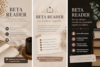 beta reader and provide manuscript feedback