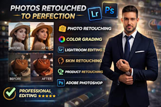 professional photo retouching and cinematic color grading