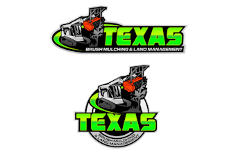design sustainability texas brush mulching logo