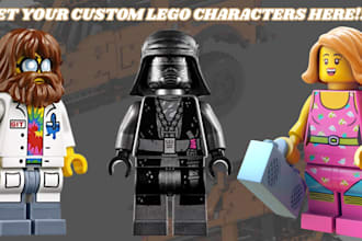 create custom 3d lego model and lego minifigure for 3d printing