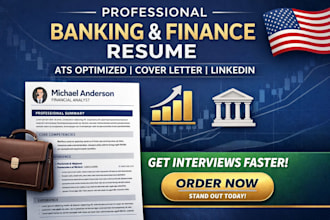 write ats banking and finance resume and CV