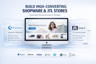 build shopware 6 jtl shop 5 ecommerce store setup website redesign