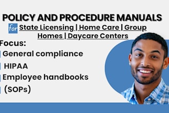 write state ready compliant policies for home care, group home and daycare