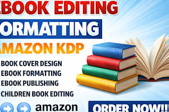 edit, proofread, , and publish your book on amazon kdp