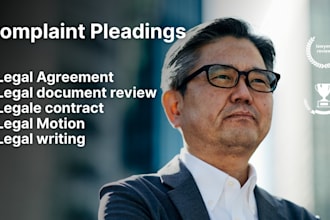 draft legal agreement, legal document review contract lawyer complaint pleading