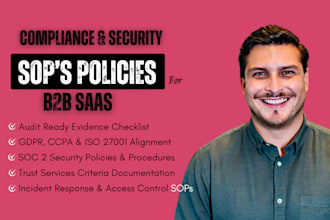 create soc 2 compliance sops and security policies for your b2b saas