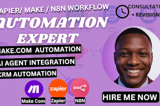 setup make com automations gohighlevel zapier made com monday crm airtable n8n