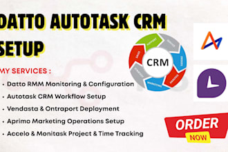 setup datto rmm autotask crmone aprimo vendasta ontraport tango accelo monitask